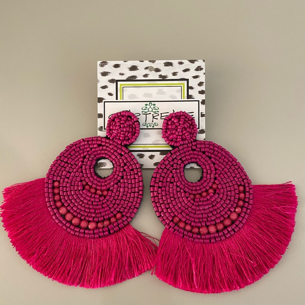 Chartreuse earrings
